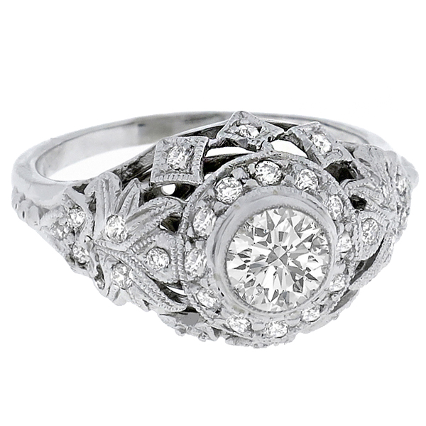 platinum diamond engagement ring 1