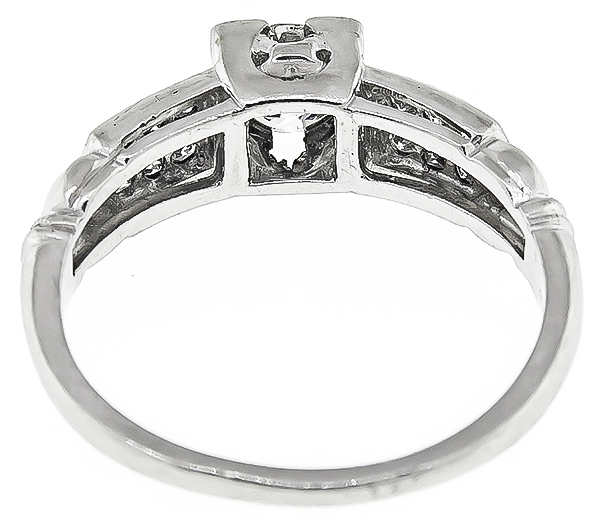 Estate 0.50ct Diamond Engagement Ring