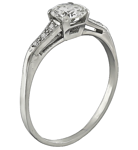 Estate 0.50ct Diamond Engagement Ring