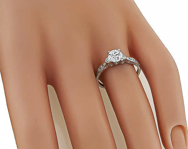 Estate 0.60ct Diamond Engagement Ring Photo 1