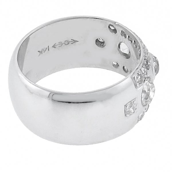 14k white gold diamond band 1