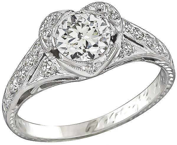 Estate 0.65ct Diamond Engagement Ring