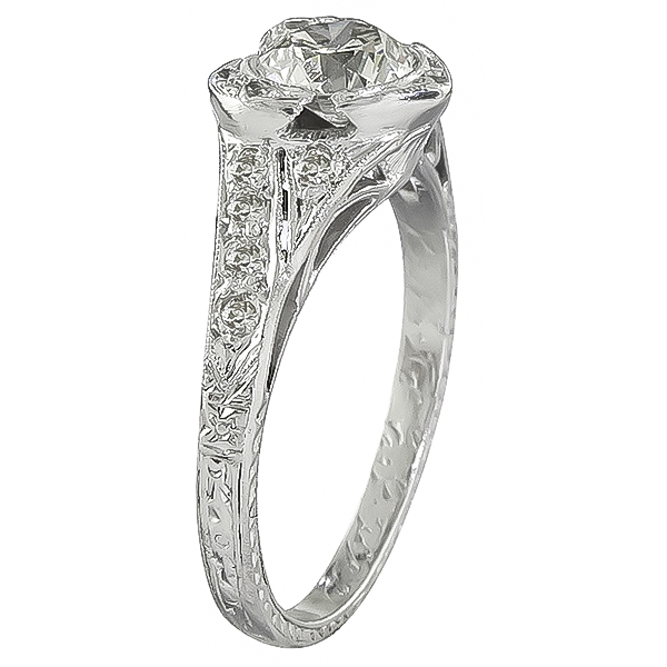 Estate 0.65ct Diamond Engagement Ring