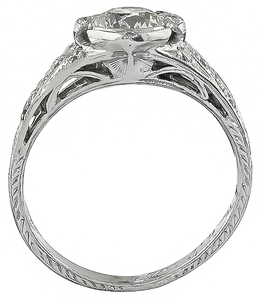 Estate 0.65ct Diamond Engagement Ring