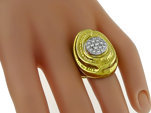 Estate 0.75ct Diamond Gold Ring Photo 1