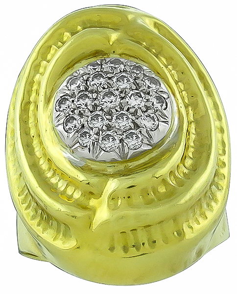 Estate 0.75ct Diamond Gold Ring Photo 1