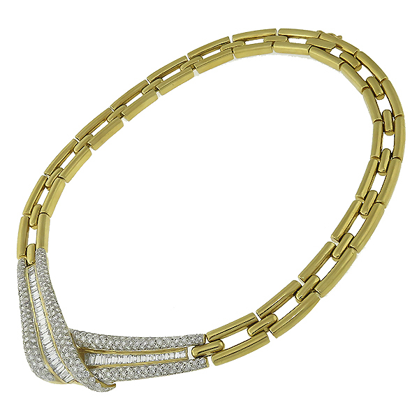 12.00ct Diamond Gold Necklace  1