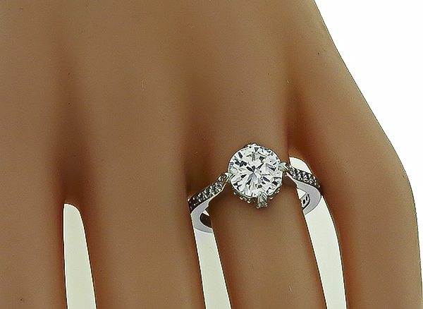 Estate 1.62ct Diamond Engagement Ring Photo 1