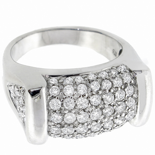 14k white gold diamond band 1