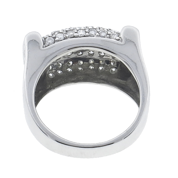 14k white gold diamond band 1