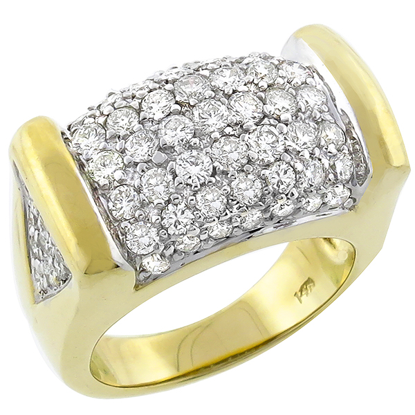 diamond 14k yellow and white gold ring 1