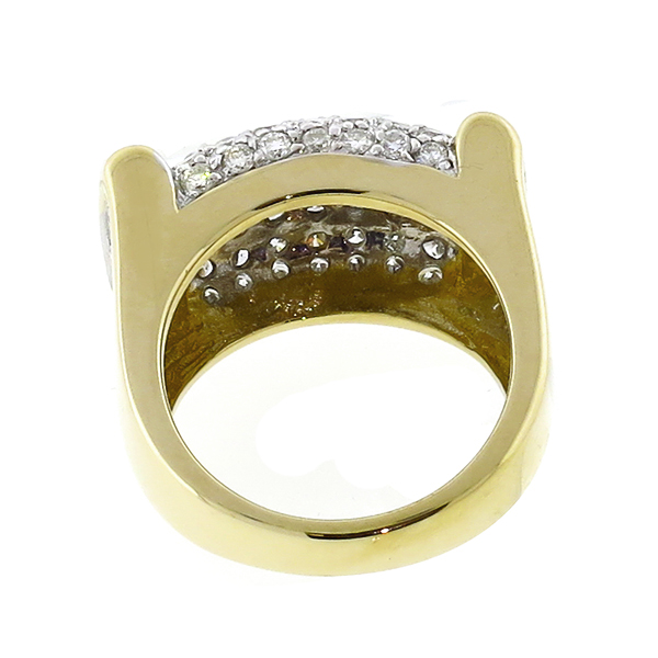 diamond 14k yellow and white gold ring 1