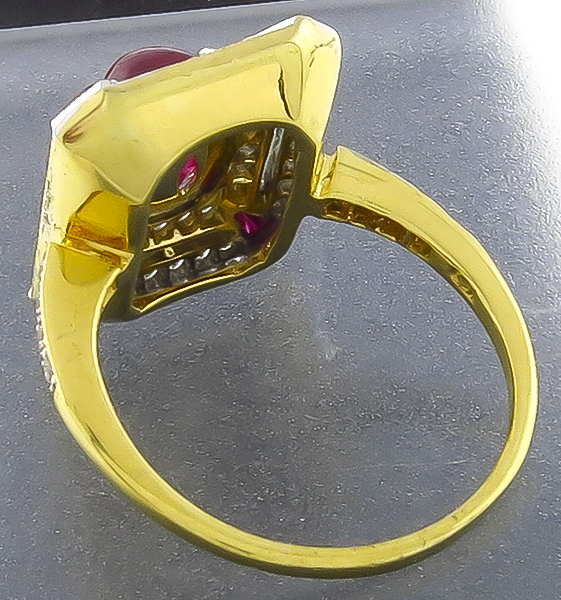 Estate 2.23ct Ruby 0.30ct Diamond Ring Photo 1