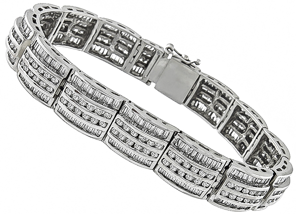 Estate 8.00ct Diamond Bracelet Photo 1