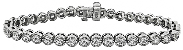 Estate 9.00ct Diamond Bracelet Photo 1