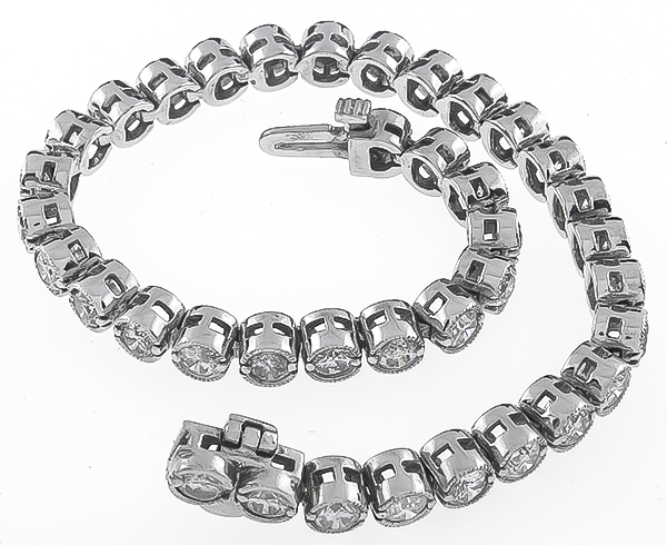 Estate 9.00ct Diamond Bracelet Photo 1