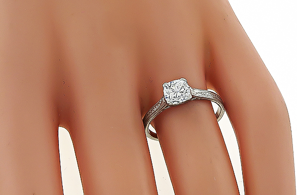 Estate 1.00ct Diamond Engagement Ring