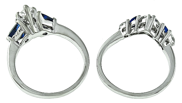 GIA 1.08ct Diamond Engagement Ring and Wedding Band Set Photo 1