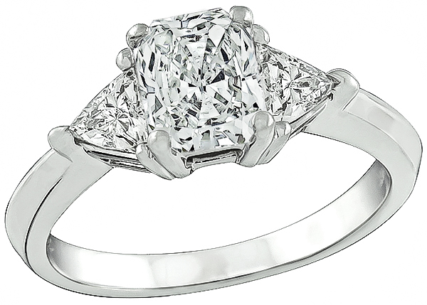 Estate GIA Certified 0.97ct Diamond Engagement Ring