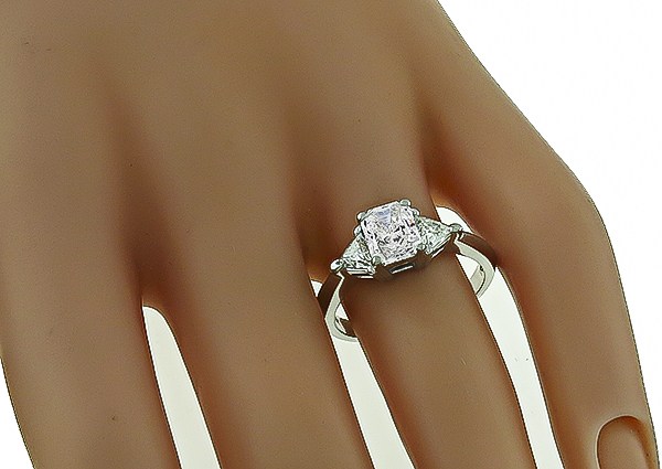 Estate GIA Certified 0.97ct Diamond Engagement Ring