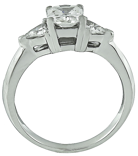 Estate GIA Certified 0.97ct Diamond Engagement Ring