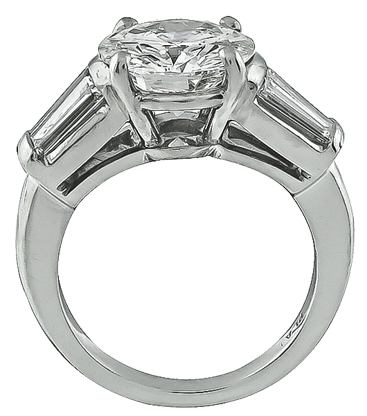 Estate GIA Certified 2.36ct Diamond Engagement Ring