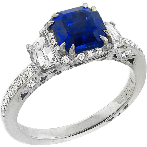 Tacori Sapphire Diamond Engagement Ring
