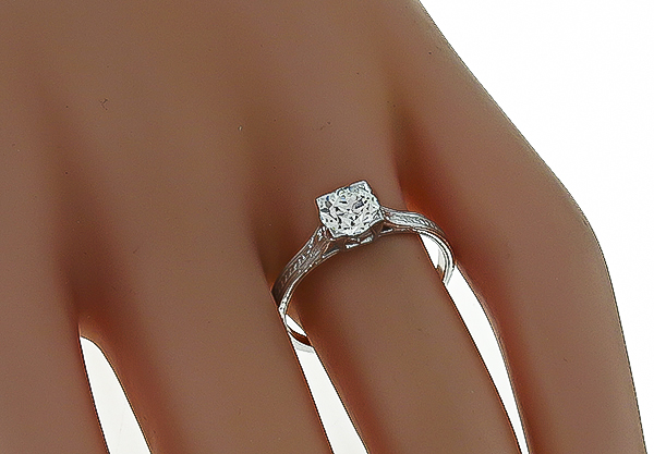 GIA Certified 0.70ct Diamond Engagement Ring