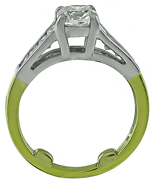 GIA Certified 0.76ct Diamond Engagement Ring