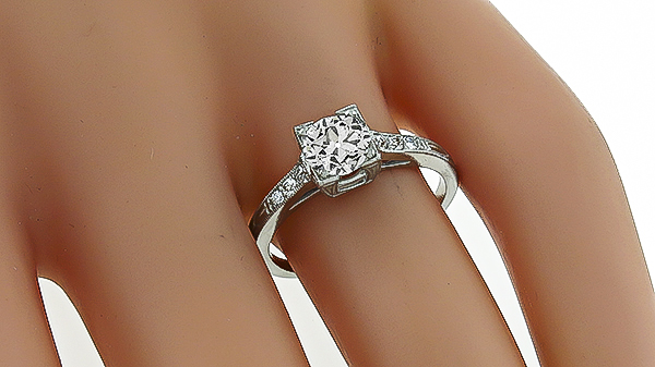 GIA Certified 1.02ct Diamond Engagement Ring Photo 1