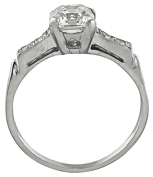 GIA Certified 1.08ct Diamond Engagement Ring