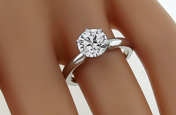 GIA Certified 1.48ct Diamond Solitaire Engagement Ring Photo 1