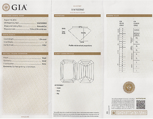 GIA Certified 1.54ct Diamond Ring Photo 1