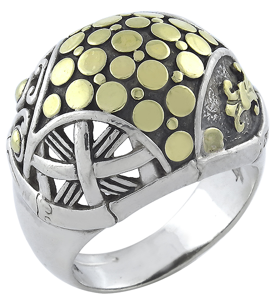 j hardy silver and gold ring photo 1