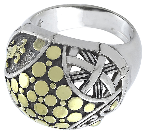 j hardy silver and gold ring photo 1