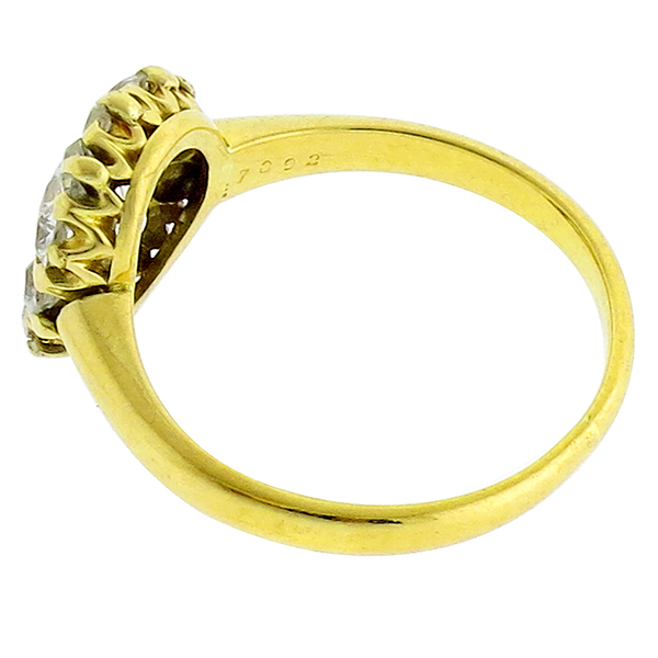 Victorian 0.51ct Diamond Gold Ring