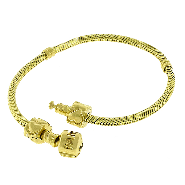 Pandora Gold Charm Bracelet 