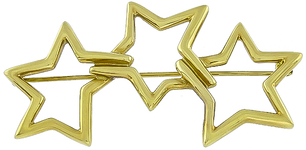 tiffany & co gold star pin photo 1