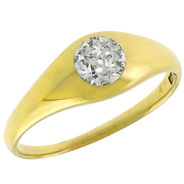 Antique 0.75ct Diamond Gold  Ring 