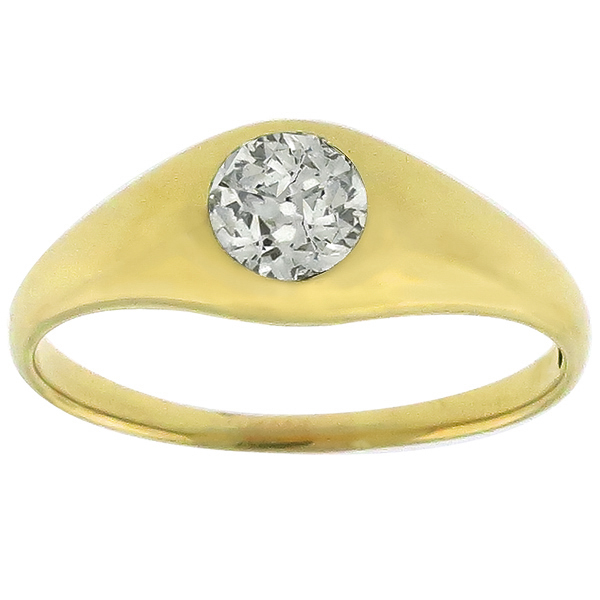 Antique 0.75ct Diamond Gold  Ring 