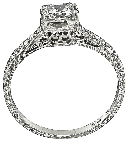 Vintage 0.54ct Diamond Engagement Ring
