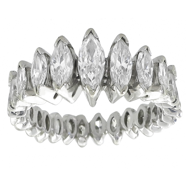 diamond 14k white gold eternity ring 1