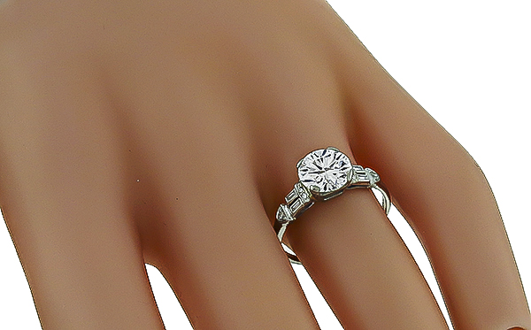 Vintage GIA Certified 1.52ct Diamond Engagement Ring Photo 1