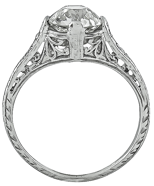Vintage GIA Certified 1.53ct Diamond Engagement Ring Photo 3