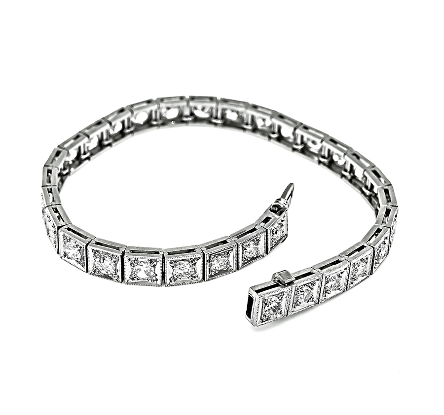 Art Deco 9.00ct Diamond Line Bracelet