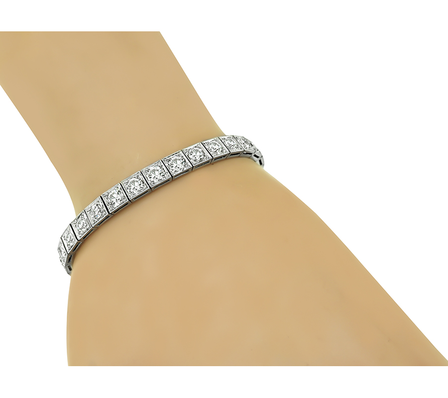 Art Deco 9.00ct Diamond Line Bracelet