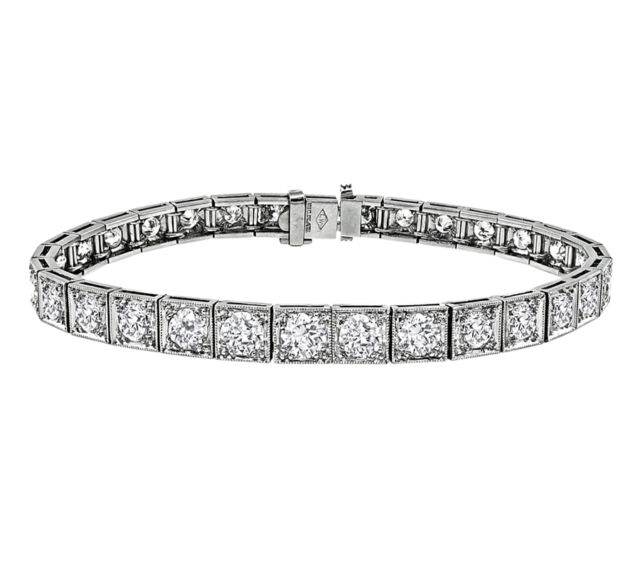 Art Deco 9.00ct Diamond Line Bracelet