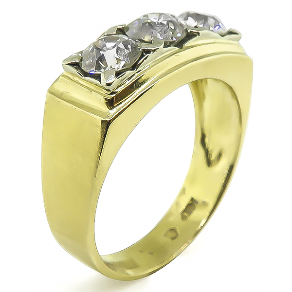 Men's Diamond Gold Ring