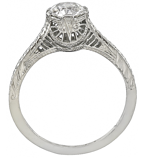 Edwardian 0.64ct Diamond Engagement Ring