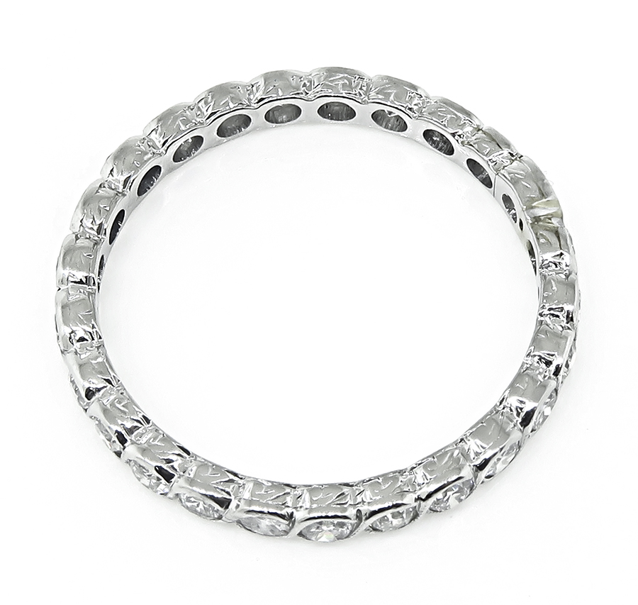 Estate 0.75ct Diamond Eternity Wedding Band